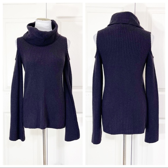 Tahari cashmere Torrence Cold Shoulder Sweater - Picture 2 of 7